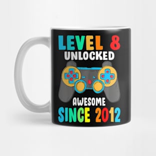 Level 8  Awesome Since 2012-8th Birthday Mug